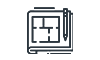 Windows and doors design icon
